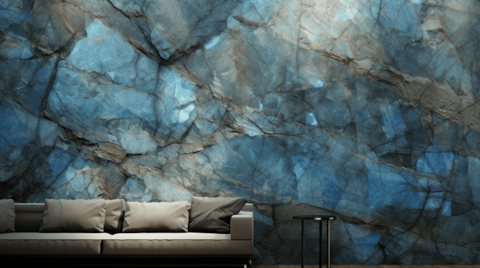 Панно из гранита Madagascar Blue (Мадагаскар Блю)