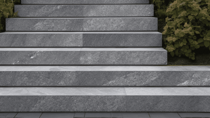 Ступени из гранита Steel Grey (Стил Грей)