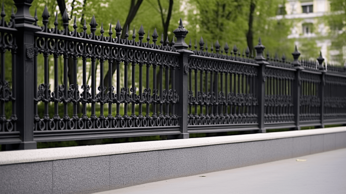 Ограда из гранита Sesame Black (Сезам Блэк)